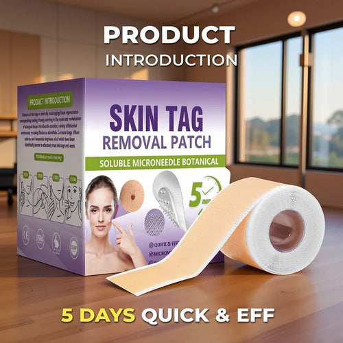 SOLUBLE MICRONEEDLE BOTANICAL SKIN TAG REMOVAL PATCH