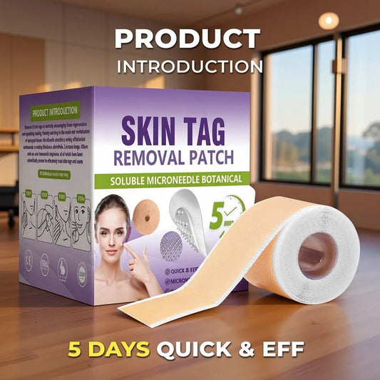 SOLUBLE MICRONEEDLE BOTANICAL SKIN TAG REMOVAL PATCH